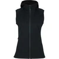 Stoic Women's MerinoFleece335 KuolpaSt. II Vest with Hood Gilet in lana merino Donna (L, nero)