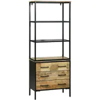 vidaXL Credenza Marrone 70 x 35 x 180 cm Legno massiccio Mango