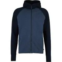 Stoic MerinoFleece260 FlenSt. Zip Hoody Felpa di merino con cappuccio Uomo (3XL, blu)