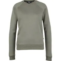 Stoic Women's MerinoFlatFleece240 SolbergSt. Crew Pullover in lana merino Donna (S, grigio/olivia)