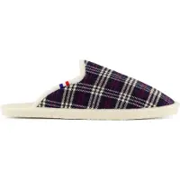Espadrij l'originale Chausson Woolcheck Scarpe da casa Uomo (45, bianco)