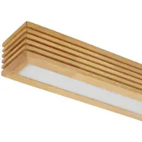 LUCANDE Plafoniera LED Emara, legno chiaro, rovere, dimmerabile