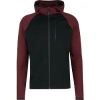 Stoic MerinoFleece335 KuolpaSt. II Zip Hoody Felpa di merino con cappuccio Uomo (XXL, nero)