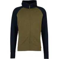 Stoic MerinoFleece260 FlenSt. Zip Hoody Felpa di merino con cappuccio Uomo (3XL, olivia)