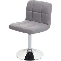 Mendler Sedia da sala da pranzo Kavala, sedia da cucina Sedia, girevole certificata MVG ~ tessuto/tessuto grigio chiaro, base cromata