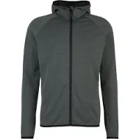 Heber Peak MerinoBlend SaplingHe. II Zip Hoody Maglia con zip e cappuccio Uomo (XL, grigio)