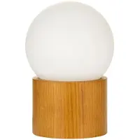 Pauleen Woody Shine da tavolo, legno, sfera vetro