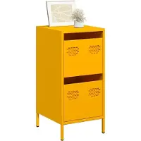vidaXL Credenza giallo senape 35x39x73,5 cm Acciaio laminato a freddo