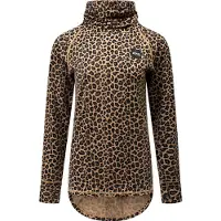 Eivy - Intimo termico donna in Lana - Icecold Merino Wool Top Leopard per Donne - Taglia S - Marrone