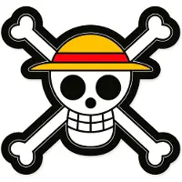Herding Cuscino Jolly Roger One Piece 33 Cm