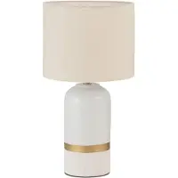Pauleen Lampada da tavolo Glowing Soul, tessuto e ceramica