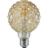 TRIO Lighting Lampadina LED a bulbo E27 4W 2.700 K strutturata
