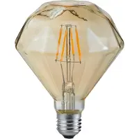 TRIO Lighting Lampadina LED E27 4W 2.700K Diamant a filamento
