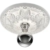 TRIO Lighting Plafoniera Lilly, gesso stuccato Ø 30 cm
