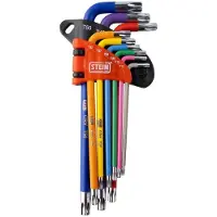 Stein Chiave Torx Set With Hole 9 Pieces Long