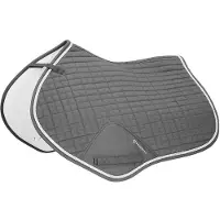 Equestro Coperta da salto per sella, forma equestre, colore grigio, taglia full, colore grigio