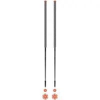Les batons d'Alain - Bastoncini da sci scialpinismo - Eléphant - Taglia 135 cm - Grigio