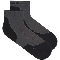 Icebreaker Women's Merino Hike+ Light Mini Calze da trekking Donna (41-43, grigio/nero)
