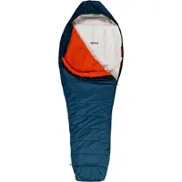 Wechsel Bio Cotton Mummy Liner Sacco a pelo da interno (220 x 77 cm, blu)