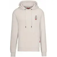 Van Deer - Felpa con cappuccio in Cotone - Essential Hoodie Off White per Uomo in Cotone - Taglia L - Bianco