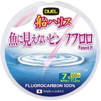 Duel Fluorocarbonio Fish Cannot See Pink 100 M