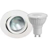 MEGATRON Decoclic, faretto da incasso, GU10, 5 W, bianco