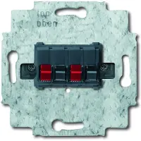 Busch-Jaeger Scatola di connessione per altoparlanti a 2 ingressi, bianco alpino 0248/04-101