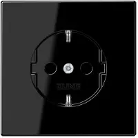 JUNG Presa SCHUKO nera LS 1520 SW