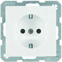 Hager Presa di corrente Berker SCHUKO alluminio/laccato 47436084