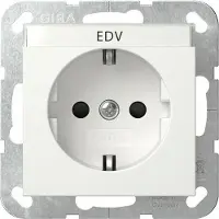 Gira Presa BSF bianco puro - Contatto di protezione presa 446227