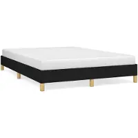 vidaXL Struttura letto senza materasso nero 140x190 cm tessuto