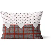 Soleil D Ocre cuscini LOVE - Rosso - 32x50 cm