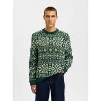 Selected Maglione Girocollo Uomini Verde XXL
