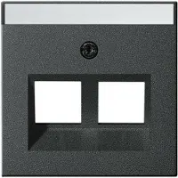 Gira cover Jack modulare 30Grd 2-gang anth 264028