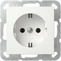 Gira Presa SH bianco puro - Contatto di protezione della presa 418327