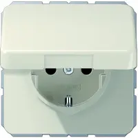 JUNG CD 1520 BFKL Presa di corrente con coperchio incernierato bianco CD 500