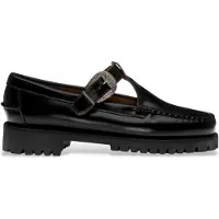 Sebago per donna. 751244W Scarpe Aurora in pelle nera (41), Nero, 1 a 3 cm, Fibbia, Casual