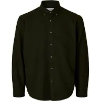 Selected Camicia Button-down Uomini Verde XL