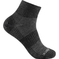Wrightsock Coolmesh II Merino Quarter Calze casual (41,5-45, nero)