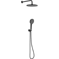 Schutte Set doccia completo SCHÜTTE KARIBIK, nero opaco, per doccia