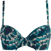 Marlies Dekkers Lotus Blue And Green Push Up Bikini Top Taglia: 70B | Bikini Outlet | Donna | Blu