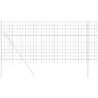 vidaXL Recinzione Euro, 1,2 x 10 metri, ferro rivestito in PVC, colore grigio