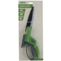 Kinzo Cesoie per erba ruotabili a 360 gradi - Cesoie per erba manuali con blocco di sicurezza, rivestimento antiaderente e impugnatura ergonomica - Per bordi di prati e aiuole