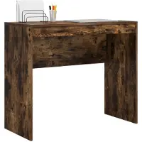 vidaXL Scrivania in rovere fumé 90 x 40 x 76 cm