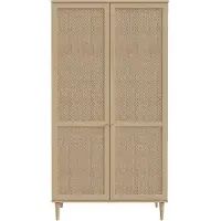 Sonstiges Armadio da camera - 2 ante a battente - decoro in rovere - lavorazione a vimini - L110 x H208 x P54 cm - CALASETTA