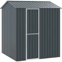 vidaXL Gabbia per uccelli, colore antracite, dimensioni 215 x 210 x 247 cm