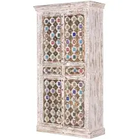 GINER Y COLOMER Armadio in legno di mango Bakhra, 185 cm x 100 cm x 40 cm