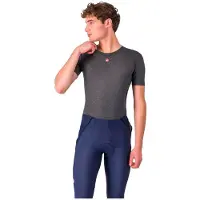 Castelli Medio Base Layer S/S Maglietta tecnica ciclismo Uomo (S, blu)