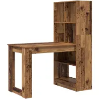 vidaXL Scrivania , legno massello riciclato e truciolato, 122 x 67 x 145 cm