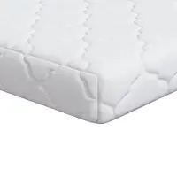 vidaXL Materasso bianco 60 x 120 cm Tessuto jacquard